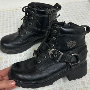 Harley-Davidson Women's
Tegan black full-grain leather motorcycle boots